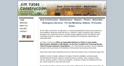 Desktop Screenshot of jimyatesconstruction.com