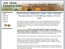 Tablet Screenshot of jimyatesconstruction.com